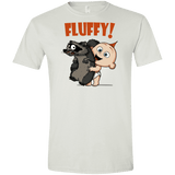 T-Shirts White / X-Small Fluffy Raccoon Men's Semi-Fitted Softstyle