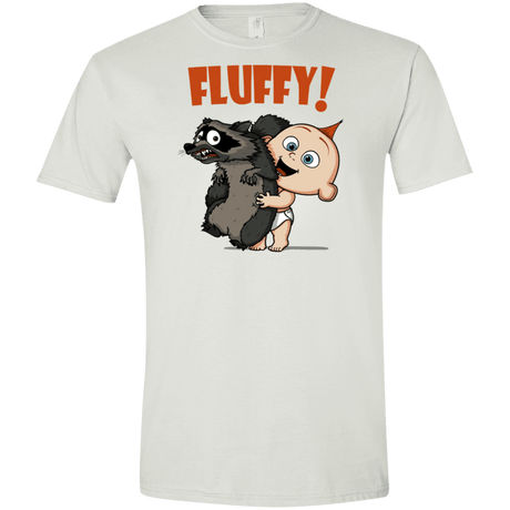 T-Shirts White / X-Small Fluffy Raccoon Men's Semi-Fitted Softstyle