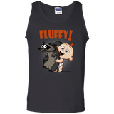 T-Shirts Black / S Fluffy Raccoon Men's Tank Top