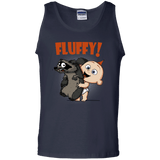 T-Shirts Navy / S Fluffy Raccoon Men's Tank Top