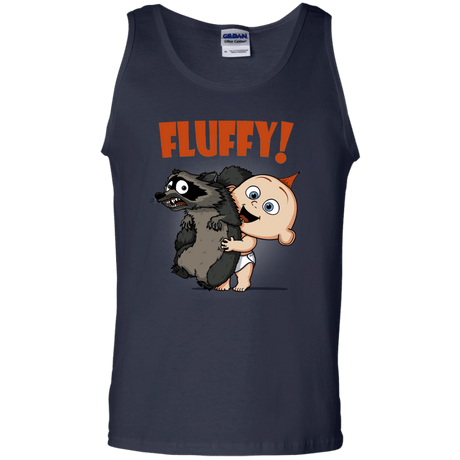 T-Shirts Navy / S Fluffy Raccoon Men's Tank Top