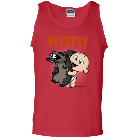 T-Shirts Red / S Fluffy Raccoon Men's Tank Top