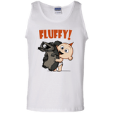 T-Shirts White / S Fluffy Raccoon Men's Tank Top