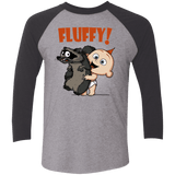 T-Shirts Premium Heather/Vintage Black / X-Small Fluffy Raccoon Men's Triblend 3/4 Sleeve