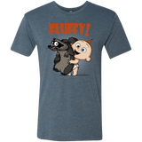 T-Shirts Indigo / S Fluffy Raccoon Men's Triblend T-Shirt