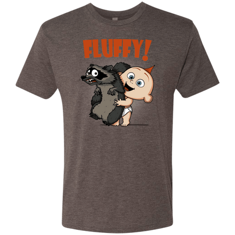T-Shirts Macchiato / S Fluffy Raccoon Men's Triblend T-Shirt