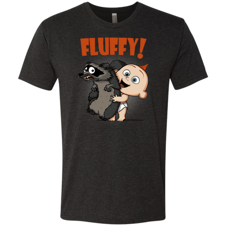 T-Shirts Vintage Black / S Fluffy Raccoon Men's Triblend T-Shirt