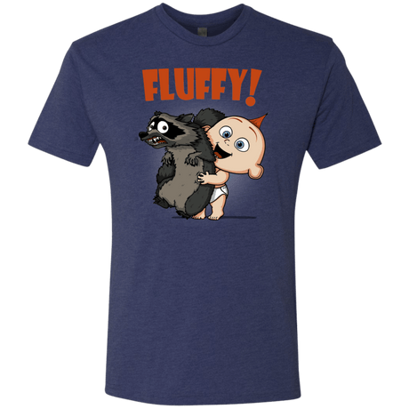 T-Shirts Vintage Navy / S Fluffy Raccoon Men's Triblend T-Shirt