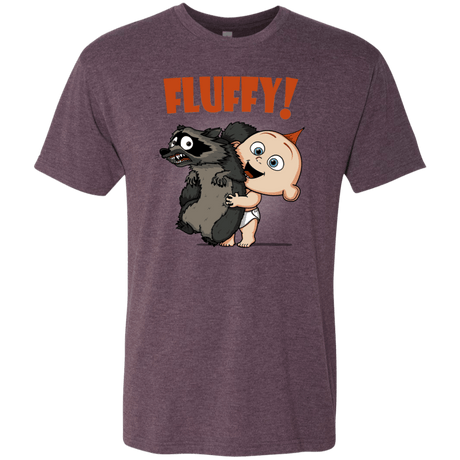 T-Shirts Vintage Purple / S Fluffy Raccoon Men's Triblend T-Shirt