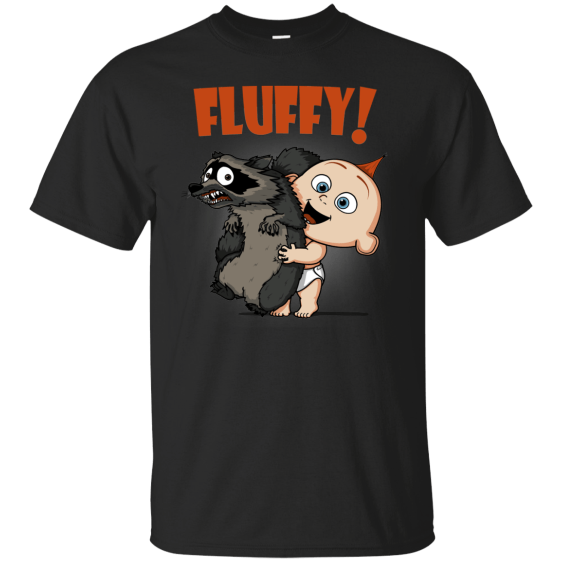 T-Shirts Black / S Fluffy Raccoon T-Shirt