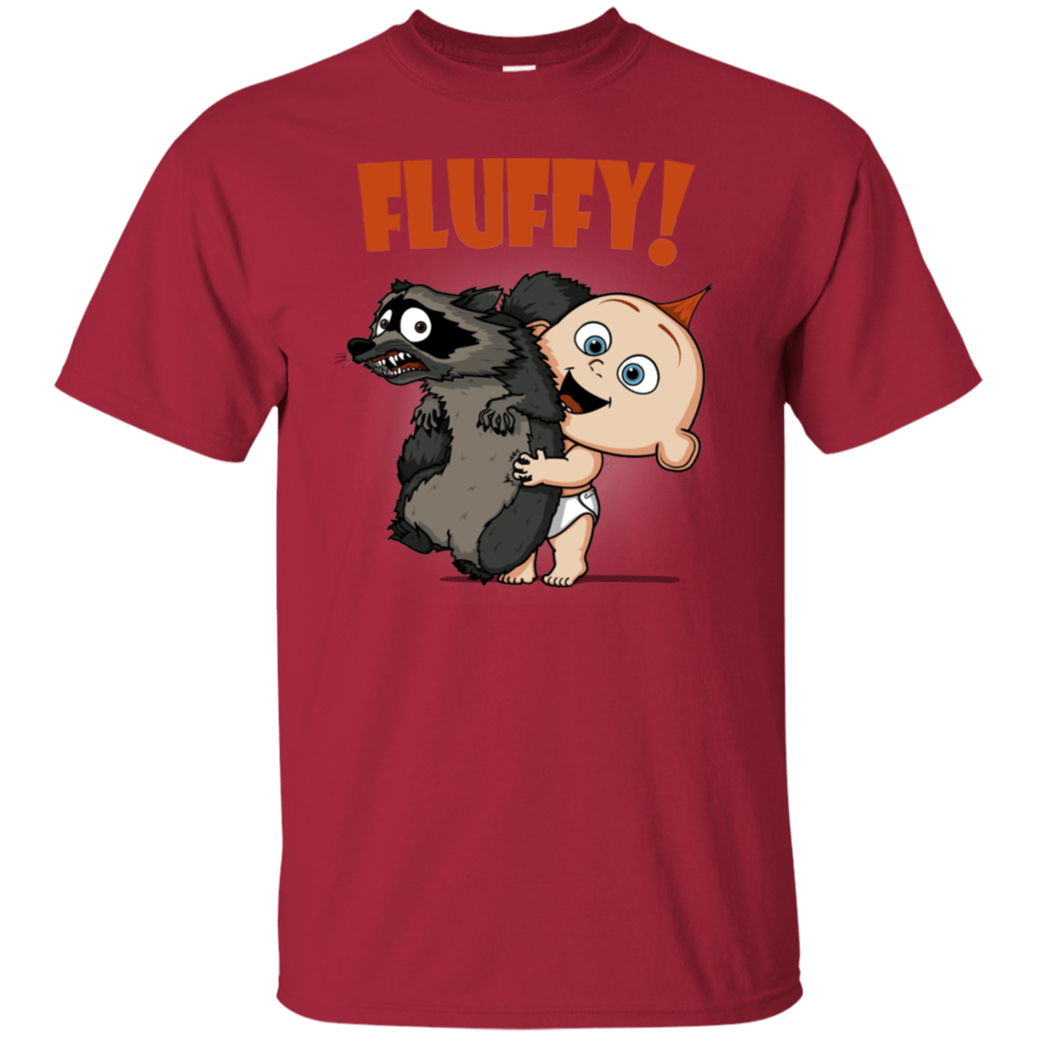 T-Shirts Cardinal / S Fluffy Raccoon T-Shirt