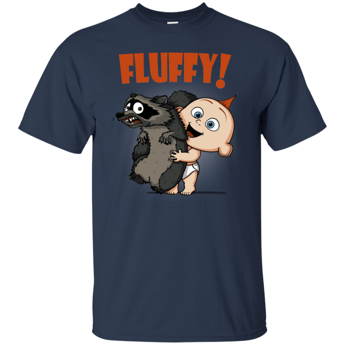 T-Shirts Navy / S Fluffy Raccoon T-Shirt