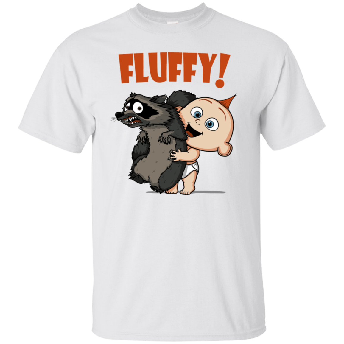 T-Shirts White / S Fluffy Raccoon T-Shirt