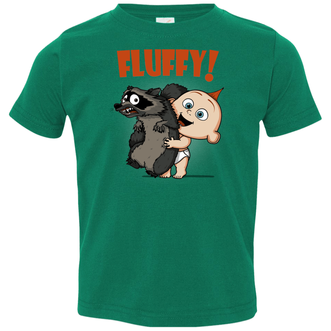 T-Shirts Kelly / 2T Fluffy Raccoon Toddler Premium T-Shirt