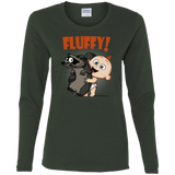 T-Shirts Forest / S Fluffy Raccoon Women's Long Sleeve T-Shirt