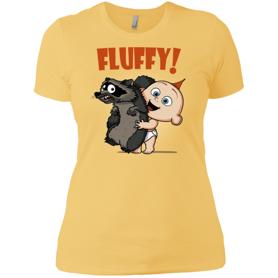 T-Shirts Banana Cream/ / X-Small Fluffy Raccoon Women's Premium T-Shirt