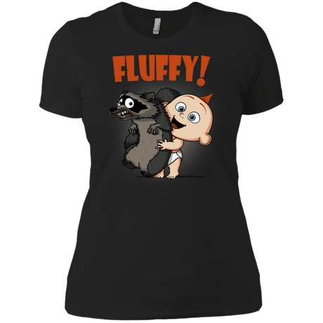 T-Shirts Black / X-Small Fluffy Raccoon Women's Premium T-Shirt