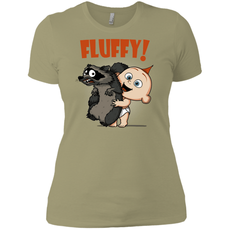 T-Shirts Light Olive / X-Small Fluffy Raccoon Women's Premium T-Shirt