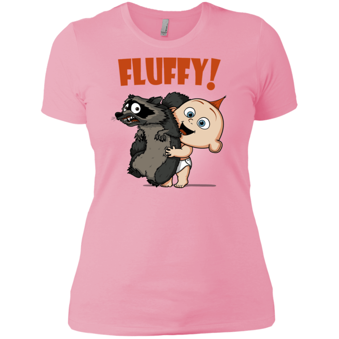 T-Shirts Light Pink / X-Small Fluffy Raccoon Women's Premium T-Shirt