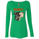 T-Shirts Envy / S Fluffy Raccoon Women's Triblend Long Sleeve Shirt