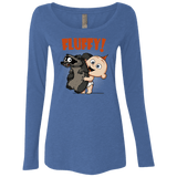 T-Shirts Vintage Royal / S Fluffy Raccoon Women's Triblend Long Sleeve Shirt