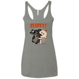 T-Shirts Venetian Grey / X-Small Fluffy Raccoon Women's Triblend Racerback Tank
