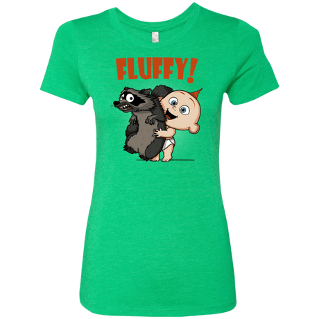 T-Shirts Envy / S Fluffy Raccoon Women's Triblend T-Shirt