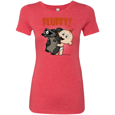 T-Shirts Vintage Red / S Fluffy Raccoon Women's Triblend T-Shirt