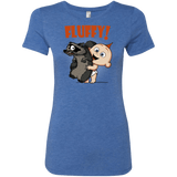 T-Shirts Vintage Royal / S Fluffy Raccoon Women's Triblend T-Shirt