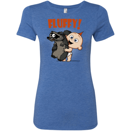 T-Shirts Vintage Royal / S Fluffy Raccoon Women's Triblend T-Shirt