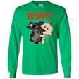 T-Shirts Irish Green / YS Fluffy Raccoon Youth Long Sleeve T-Shirt