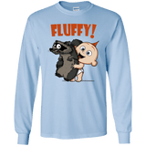 T-Shirts Light Blue / YS Fluffy Raccoon Youth Long Sleeve T-Shirt