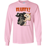 T-Shirts Light Pink / YS Fluffy Raccoon Youth Long Sleeve T-Shirt