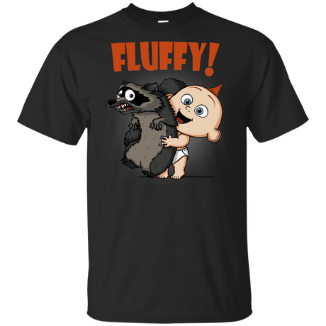 T-Shirts Black / YXS Fluffy Raccoon Youth T-Shirt