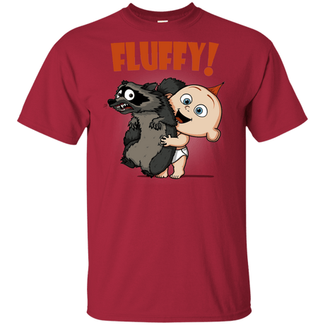 T-Shirts Cardinal / YXS Fluffy Raccoon Youth T-Shirt