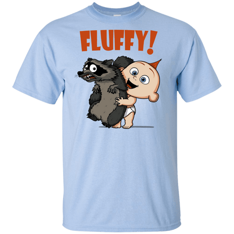 T-Shirts Light Blue / YXS Fluffy Raccoon Youth T-Shirt