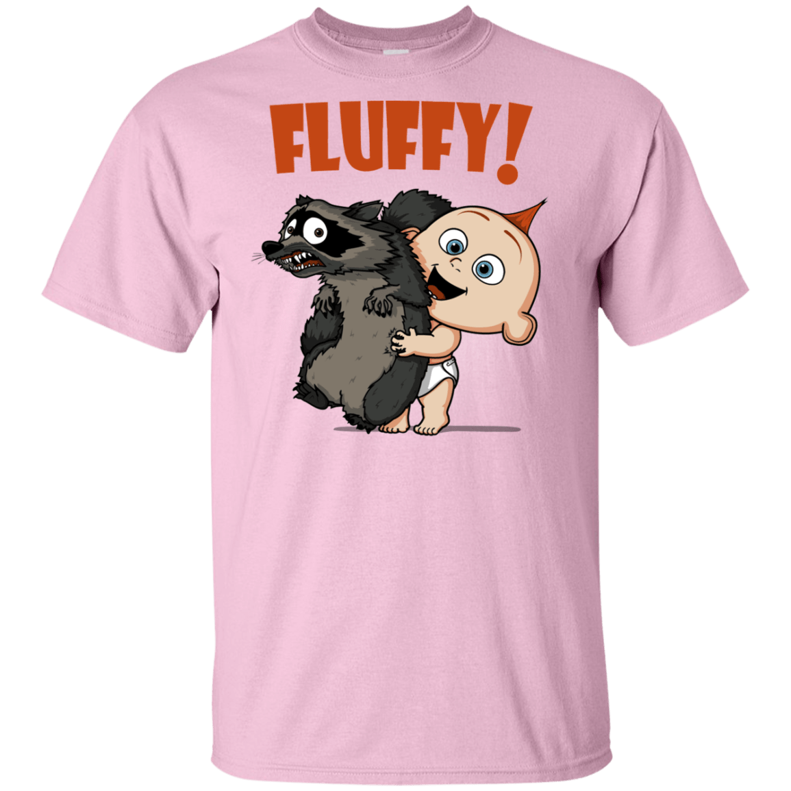 T-Shirts Light Pink / YXS Fluffy Raccoon Youth T-Shirt