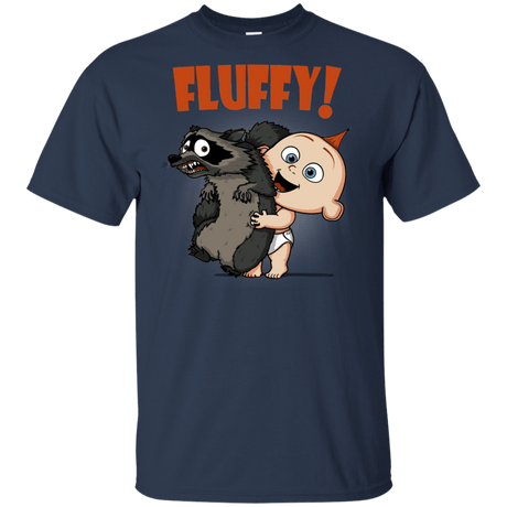 T-Shirts Navy / YXS Fluffy Raccoon Youth T-Shirt