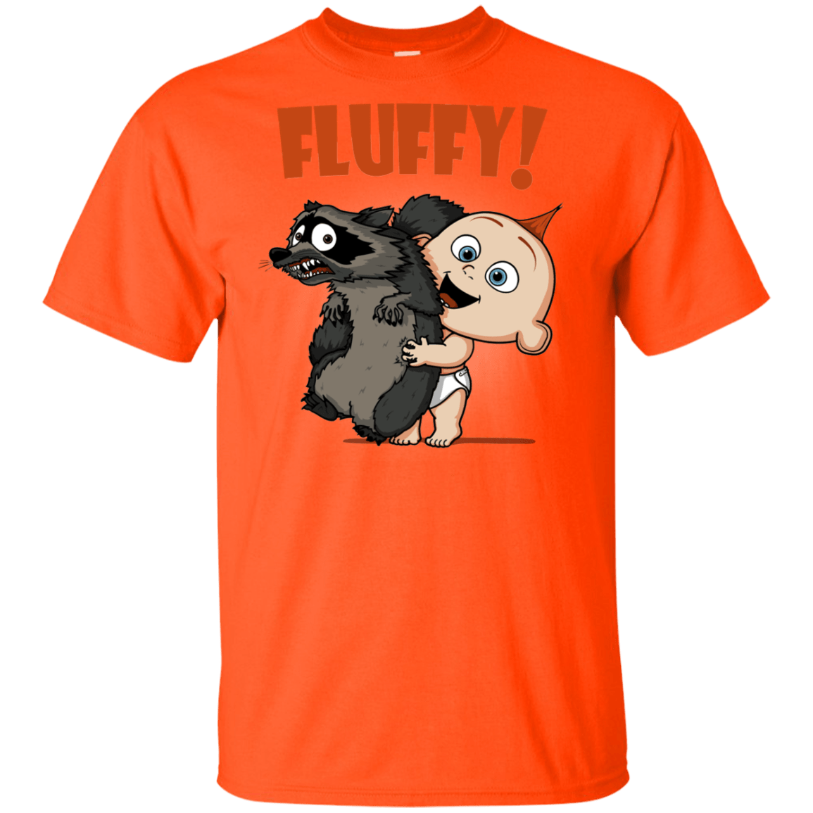 T-Shirts Orange / YXS Fluffy Raccoon Youth T-Shirt