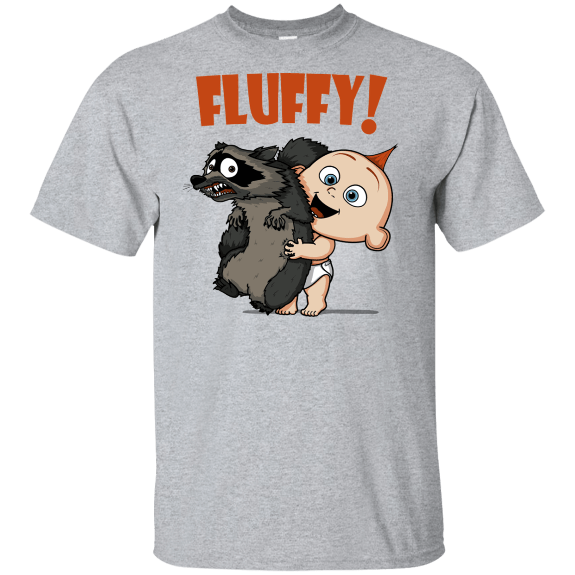 T-Shirts Sport Grey / YXS Fluffy Raccoon Youth T-Shirt