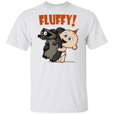 T-Shirts White / YXS Fluffy Raccoon Youth T-Shirt