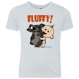 T-Shirts Heather White / YXS Fluffy Raccoon Youth Triblend T-Shirt