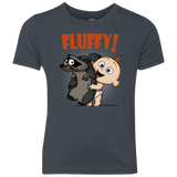 T-Shirts Vintage Navy / YXS Fluffy Raccoon Youth Triblend T-Shirt