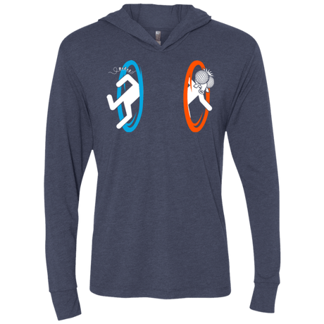 T-Shirts Vintage Navy / X-Small Fly trouble Triblend Long Sleeve Hoodie Tee