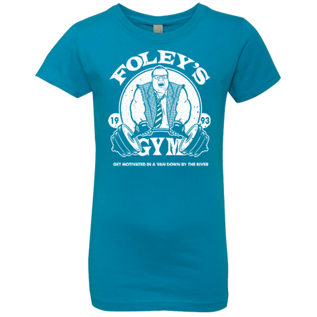 T-Shirts Turquoise / YXS Foleys Gym Girls Premium T-Shirt