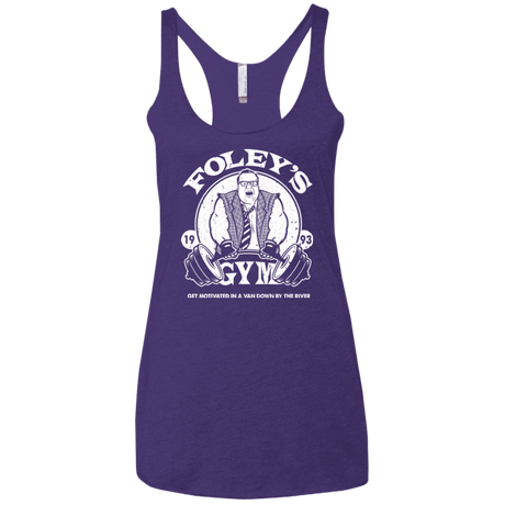 T-Shirts Purple / X-Small Foleys Gym Women's Triblend Racerback Tank