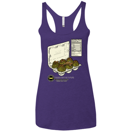 T-Shirts Purple Rush / X-Small Food For The Future Women's Triblend Racerback Tank