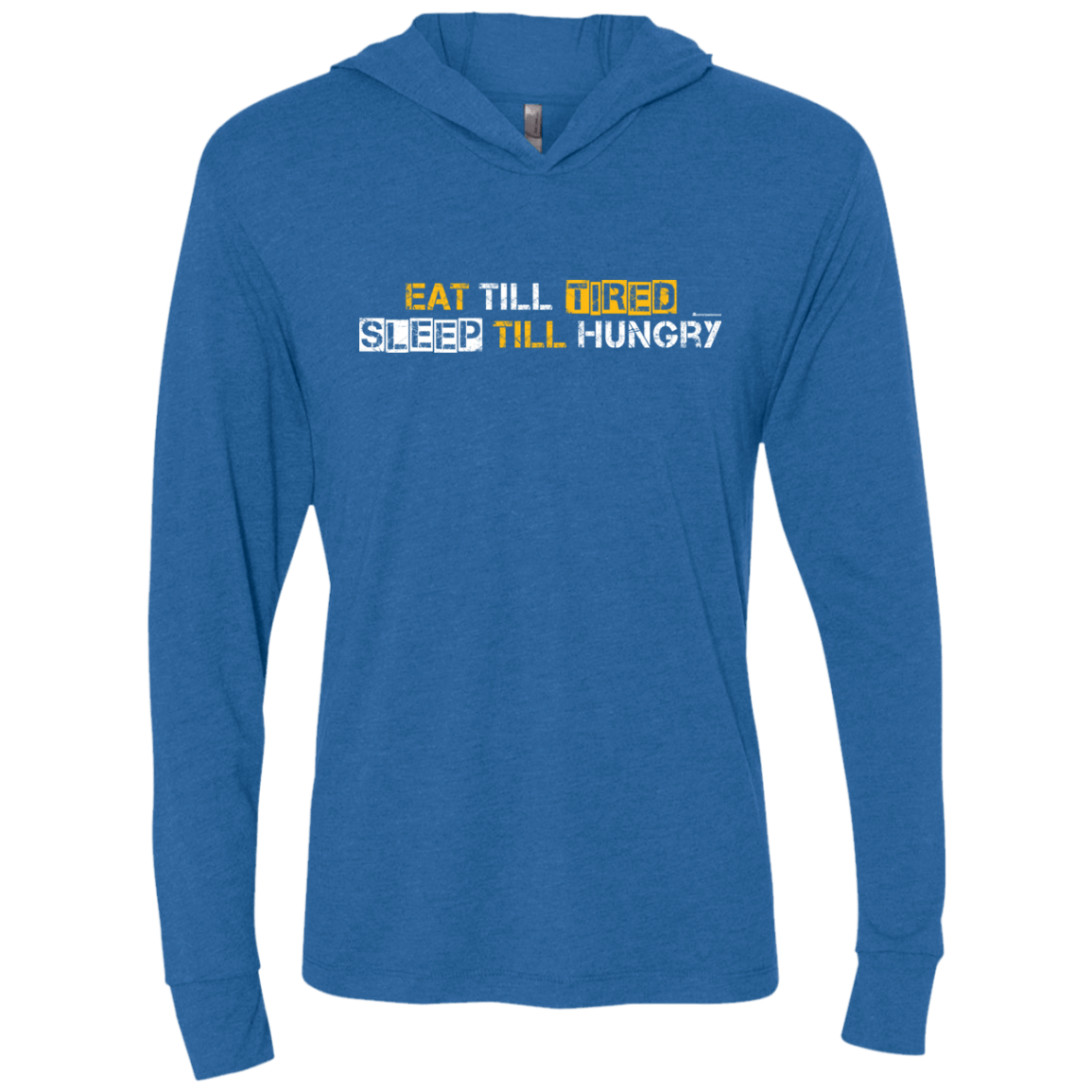 T-Shirts Vintage Royal / X-Small Food Sleep Loop Triblend Long Sleeve Hoodie Tee