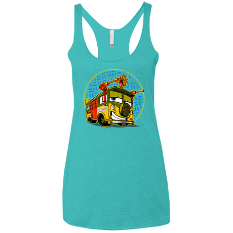T-Shirts Tahiti Blue / X-Small Foot Stinks Women's Triblend Racerback Tank