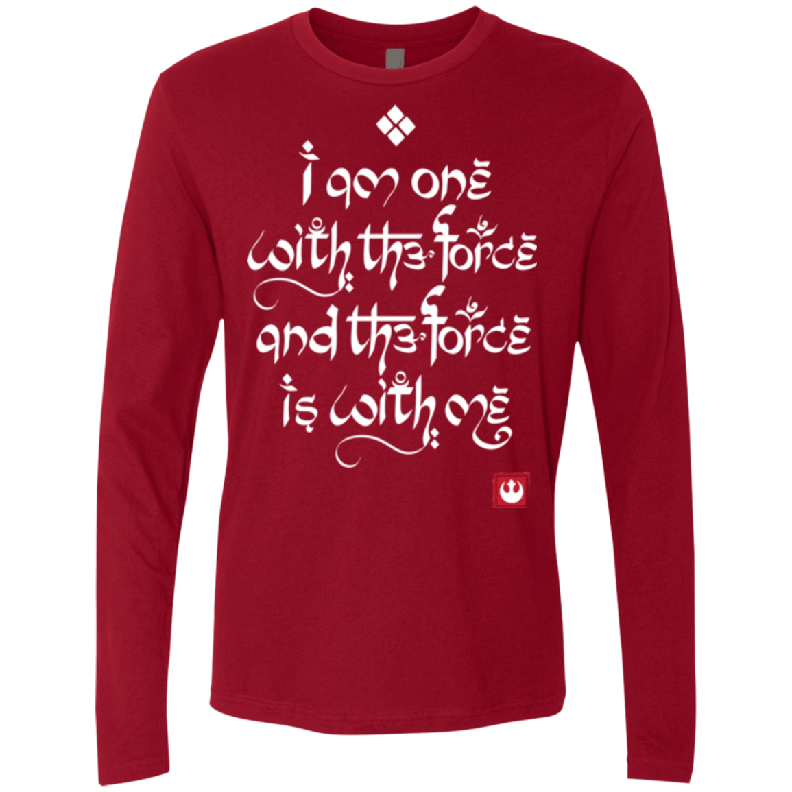 T-Shirts Cardinal / Small Force Mantra White Men's Premium Long Sleeve